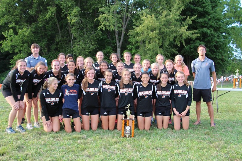 The Warsaw girls cross country team claimed the Tiger Invitational championship in impressive fashion Tuesday.