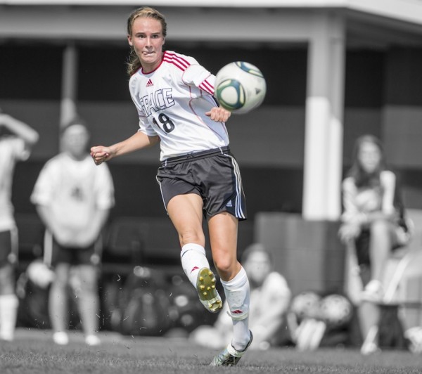 Carianne Sobey is the all-time leader in assists for the Grace College women's soccer program (Photo provided by the Grace College Sports Information Department)