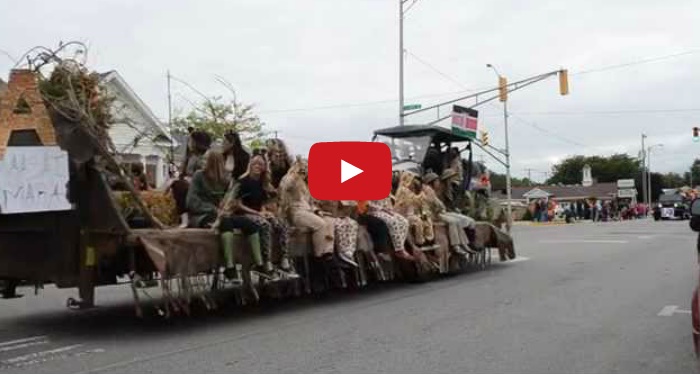 wchs homecoming parade warsaw 2014