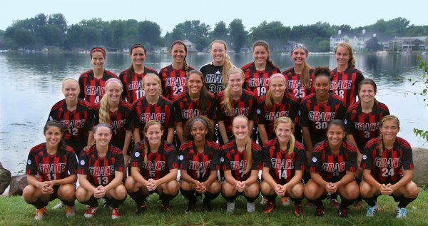 The Grace College women's soccer team is ranked this week for the first time in the history of the program (Photo provided by the Grace College Sports Information Department)