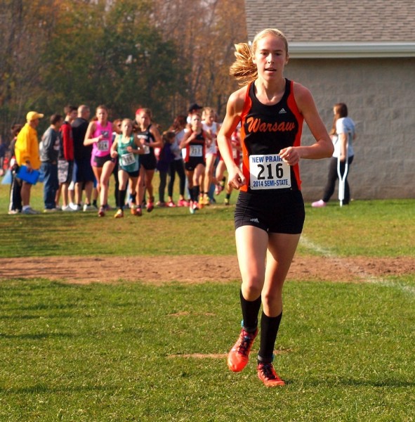 Warsaw sophomore Allison Miller will lead her sixth-ranked team at State on Saturday (File photo by Tim Creason)