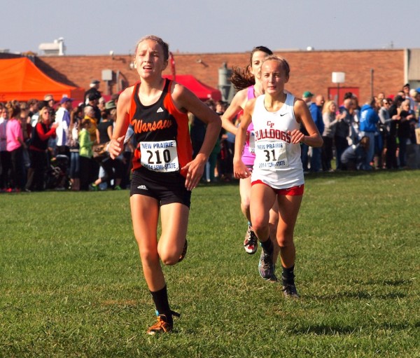 Freshman Mia Beckham had an outstanding day for the Tigers at semi state on Saturday.