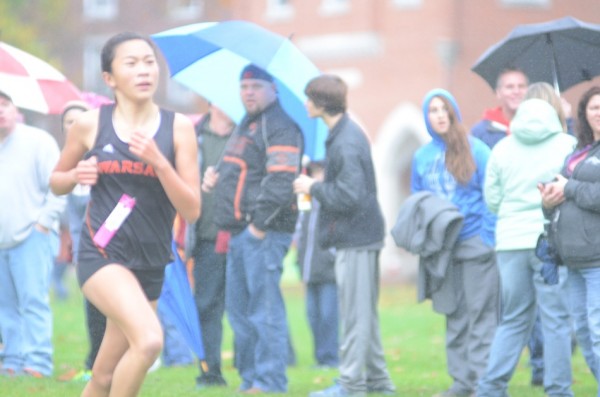 Warsaw's Anna Craig was fourth overall in the regional Saturday.