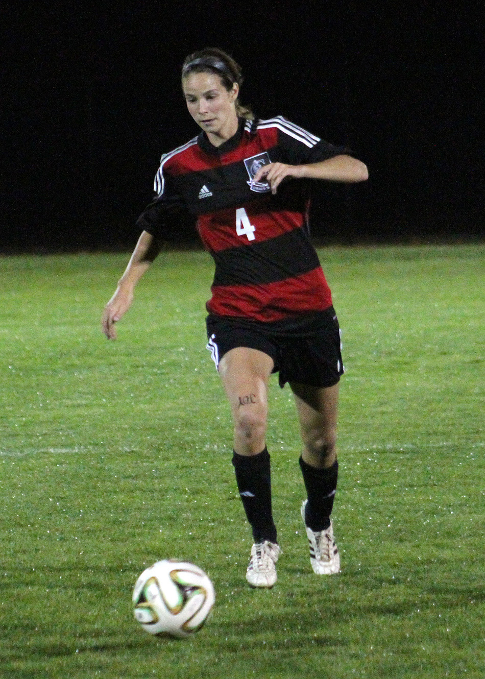 Grace College forward Mallory Rondeau netted a hat trick to help Grace beat Goshen Tuesday night. (File photo provided by the Grace College Sports Information Department)