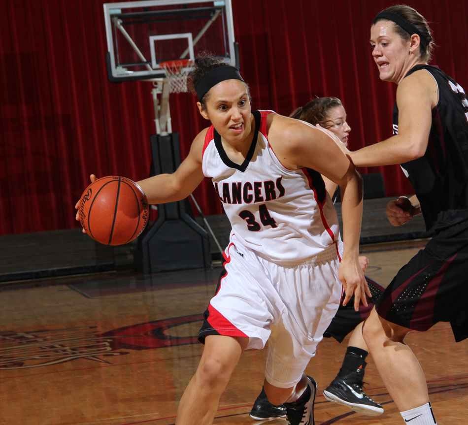 Grace College's Allison Kauffman scored 26 points to lead the Lady Lancers over host IUSB, 80-62. (Photo provided by the Grace College Sports Information Department)