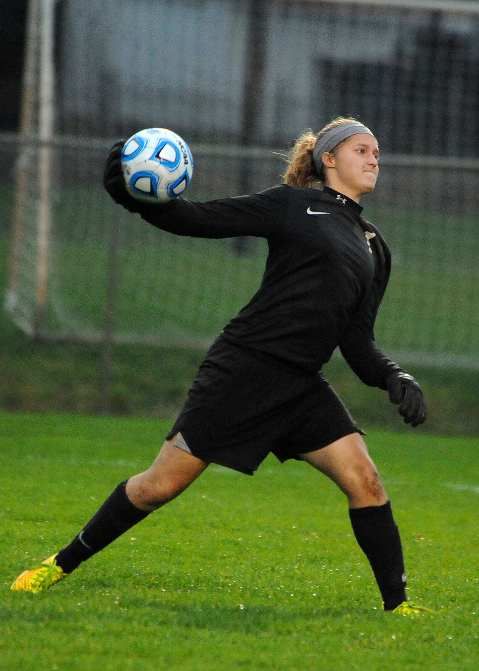 Goshen goalkeeper Alyssa Hershberger made six saves to help Goshen to the regional finals.