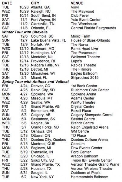 crobot tour dates