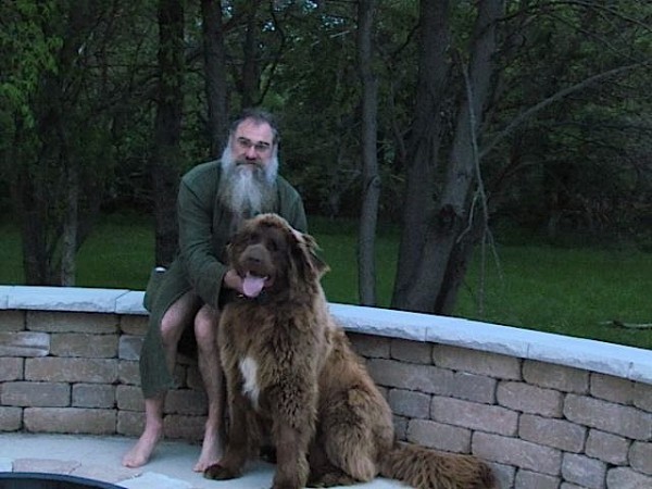 Ernie Bradley, North Manchester, with his dog, Mick. Bradley will be participating in the upcoming Freeze Don't Shoot march in Indianapolis.