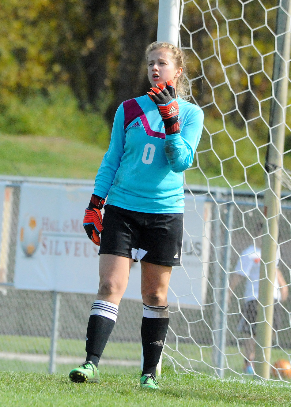 Warsaw goalkeeper Gabby Herman hasn't had much work to do in the postseason, making just four saves in two matches.