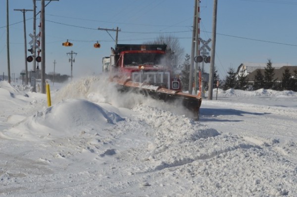 Plow truck, March of 2014. (Photo by Deb Patterson)