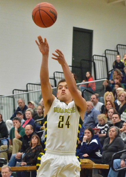 David Rocha hit two threes in Saturday night's win over Whitko. (Photos by Nick Goralczyk)