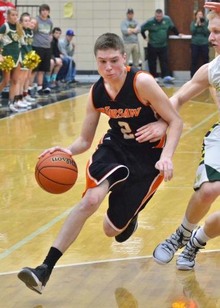 Kyle Mangas scored 14 points for the Tigers in Friday's win over Wawasee. (Photos by Nick Goralczyk)