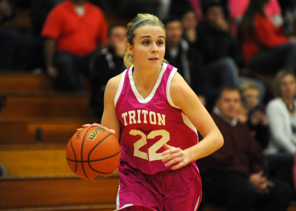 Triton's Kylie Mason surpassed the 1,000-point mark Wednesday night against Rochester. (File photo by Mike Deak)