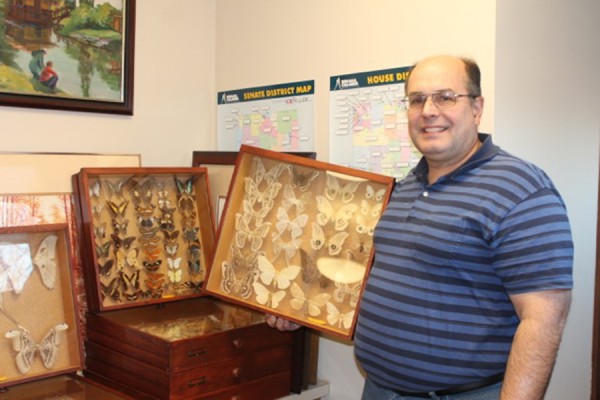 Scott Trojan had a huge interest in bugs when he was in junior high. He created a collection of insects, moths and butterflies from Indiana and around the world. Trojan made the glass cases for his collection when he took shop class in high school. The amazing collection has been on display for the last 20 years at the Syracuse Library, but due to remodeling is being returned. Trojan is hoping to find a new home for the collection so the specimens will have good climate control and can continue to be enjoyed by many.