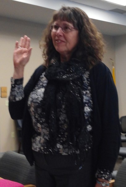 Diane Quance takes her oath of office