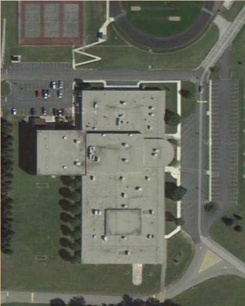 Aerial View of Edgewood Middle School.  (All photos provided by WCS)