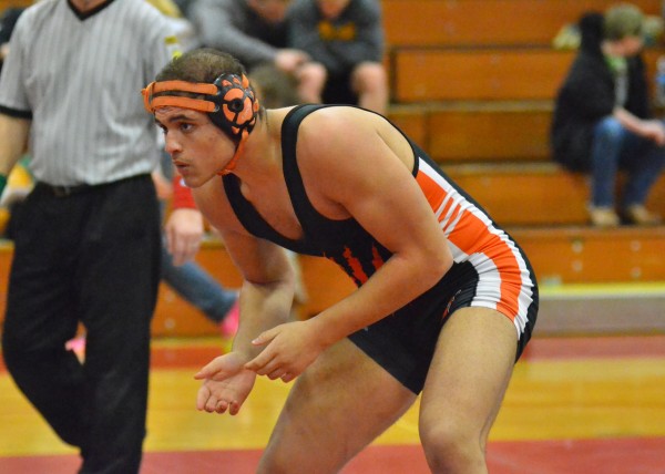 Andrew Brock claimed fourth place in the 220-pound bracket for the Tigers.