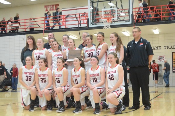 The NorthWood girls basketball team defeated Warsaw 40-32 Saturday night in Nappanee. The Panthers win the NLC championship for the first time in 15 years with the league victory.