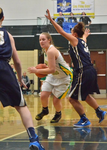 Hannah Dunn provided big points late to finish with 10 for the game in Valley's sectional win over Fairfield Tuesday night. (Photos by Nick Goralczyk)