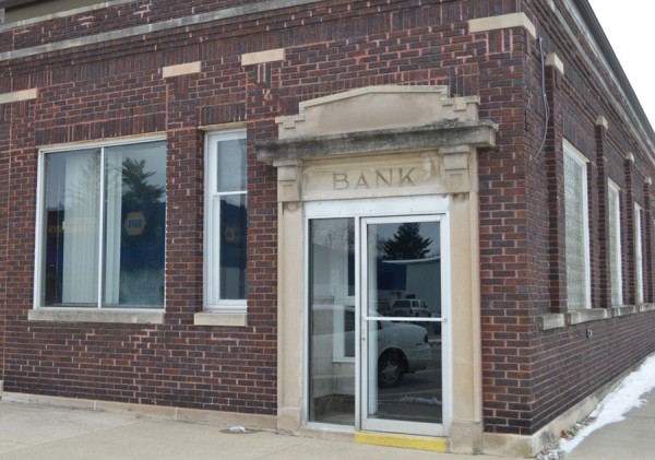 The old bank, formerly housing NAPA Auto Parts, will become the new office for Van Buren Township Trustee. (Photo by Keith Knepp)