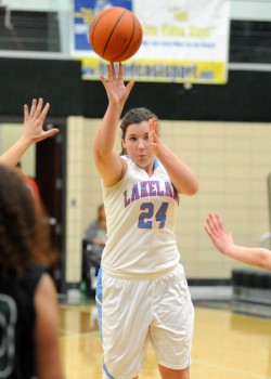 Lakeland's Abigail Thompson led all scorers with 22 points.