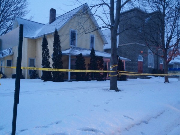 The house at 205 E. Main St., Syracuse, where the shooting took place. (Photo by Deb Patterson)