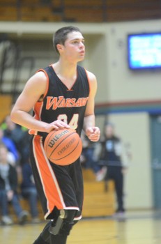 Nick Sands led Warsaw with 10 points Tuesday night. The Tigers lost 32-28 to Concord in the sectional opener.