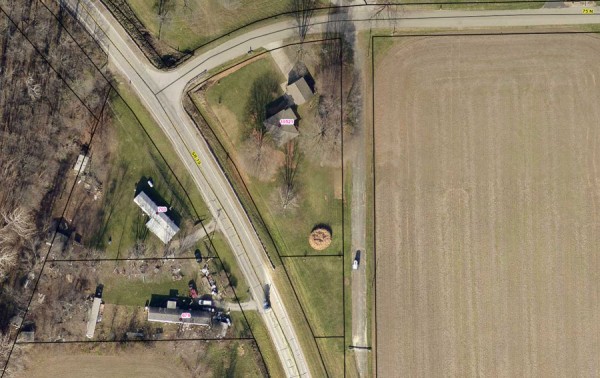This photo from the Kosciusko County GIS Map shows the Jose Hernandez property.