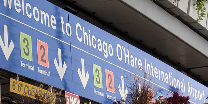 Chicago O'Hare Airport sign