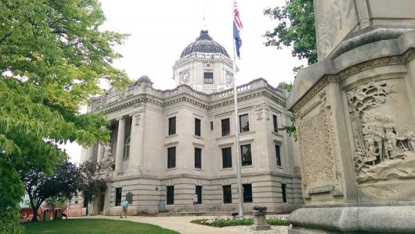 The epicenter of Indiana limestone country is the Monroe County Courthouse, completed in 1908 and built of locally quarried limestone. It is listed on the National Register of Historic Places.