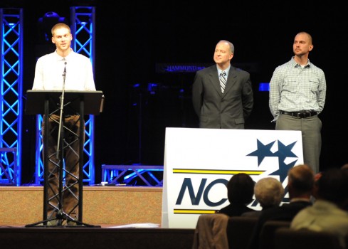 Colorado Christian University guard Michael Brown was named the Pete Maravich Award winner.