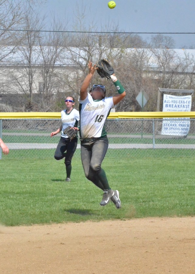 Allissa Flores makes a nice grab for Wawasee.