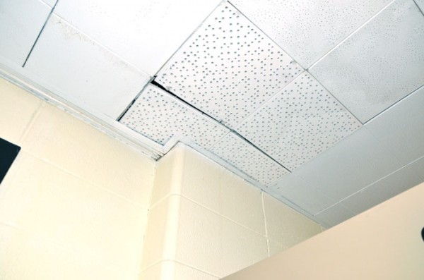Ceiling tiles are a concern at Lincoln Elementary. Asbestos tiles can fall from up to 30 feet to the floor.  
