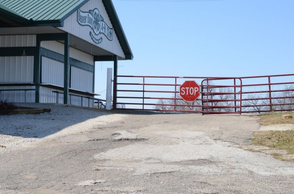 Area leading from the main fairgrounds down to the livestock area.