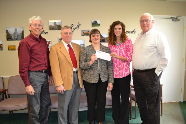 Masterson Chiropractic of Warsaw chooses Kosciusko County Educational Development as their Charity of the Year. From left to right; Ot Schroeder, Dr. David Masterson, Dr. Sarah Masterson, Brittany Lyon, George Brennan.