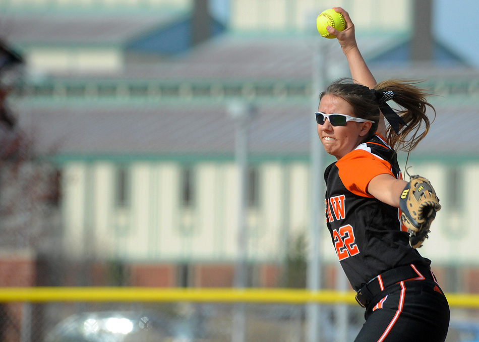 Warsaw pitcher Taylor Stiver delivers against East Noble Tuesday. (Photos by Mike Deak)