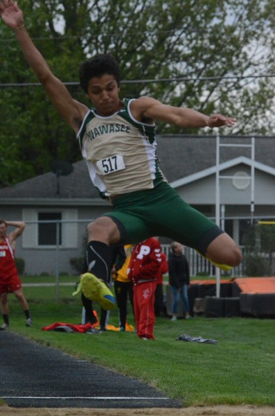 JJ Gilmer of Wawasee is the top seed in the long jump and one of the top high jumpers in the sectional field at Goshen.