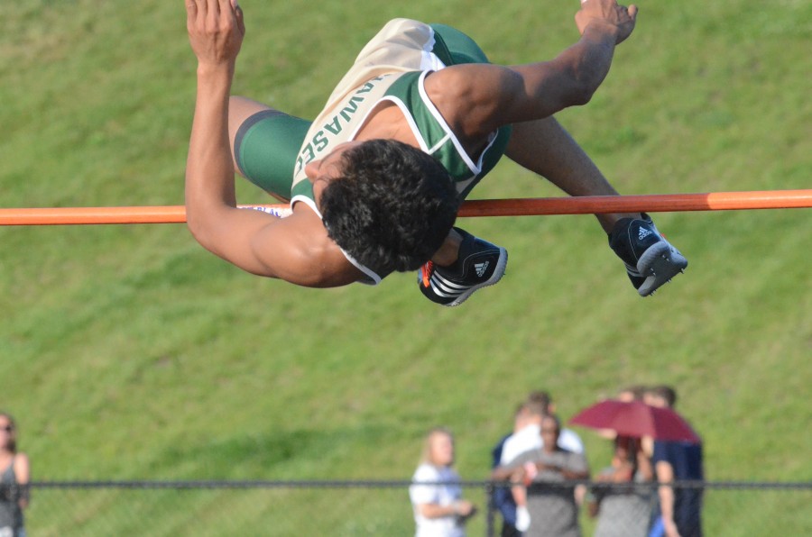 JJ Gilmer soared to a regional championship in the high jump competition.