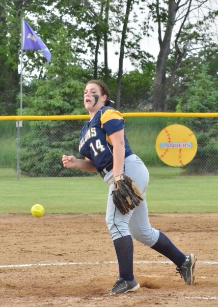 Danica Mast was excellent for Fairfield, pitching seven scoreless innings. (Photos by Nick Goralczyk)