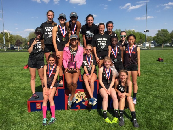 The Warsaw girls track team won the Kokomo Relays championship Saturday for the fourth straight year (Photo provided by Matt Campbell)