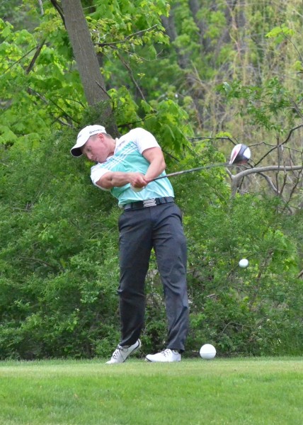 Jeffrey Moore was Thursday's medalist with a round of 35. (Photos by Nick Goralczyk)