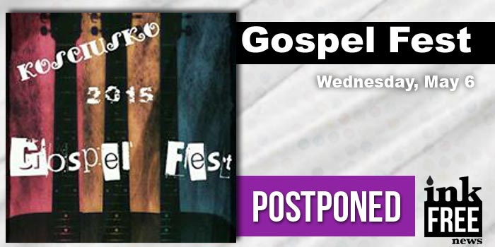 Kosciusko-Gospel-Fest-Postponed