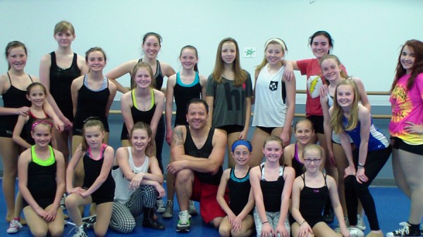 Dancers at Lee Ann Stewart Dance School take a master class with choreographer Grant Chenok.