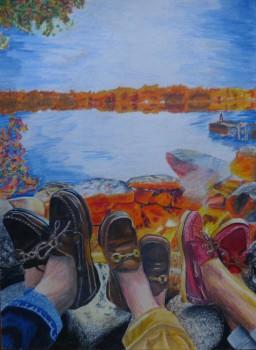 Delaney Ray, senior at Whitko High School, placed sixth in her grade category for "Put Your Feet Up."