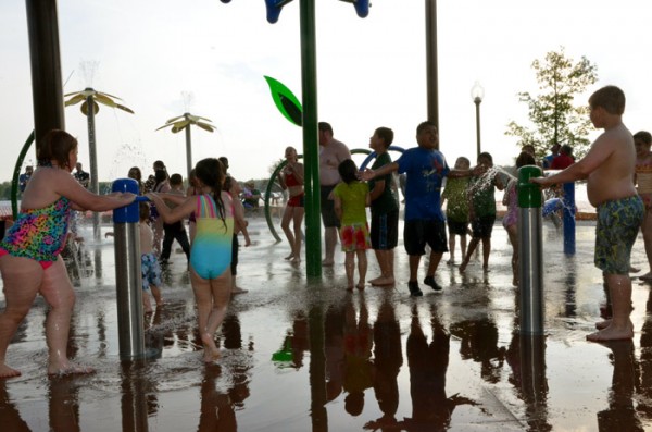 The long awaited Winona Lake K21 Splash Pad turned its waters on to invite the public in to play on Friday, May 15. 