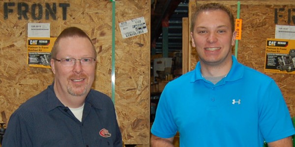 Pictured from left, Mark Wolfe, DP&M Parts Mgr., Dickerhoff