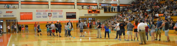 Tug Of War was held amongst students during the ceremony.  