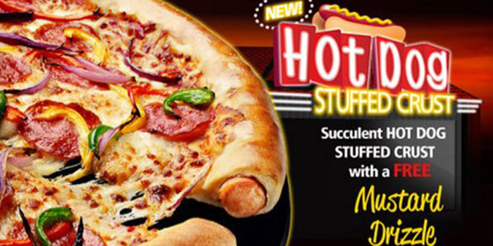 Pizza Hut hot dog stuffed crust