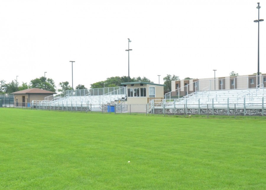 A view from the field at the upgrades to Wawasee's soccer pitch.