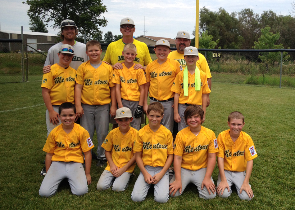 The Mentone 10U baseball team finished fourth in its state tournament this past weekend. (Photo provided)